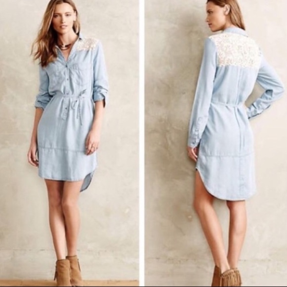 Holding Horses Chambray Dress | Anthropologie